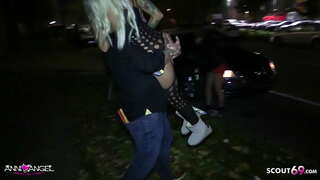 Похотливая vitka seks-bomba Annie Angel Ao jebanje s korisnikom u automobilu
